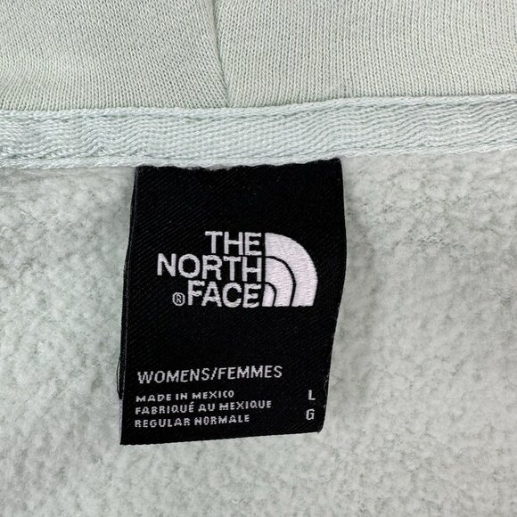 The North Face Women’s Mint Green Half Dome Hooded Long Sleeve Sweatshirt L/C44 - Picture 9 of 16